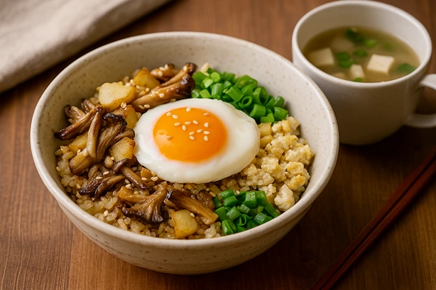  韓国風「まぜごはん風ワンボウル朝食」