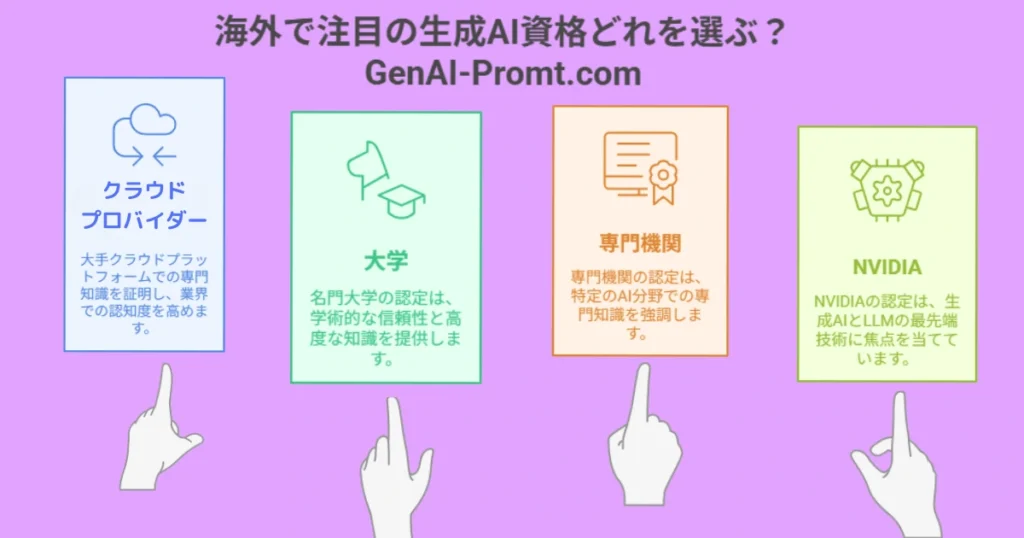 海外で注目の生成AI資格どれを選ぶ?キャリアアップに繋がる最新認定202507